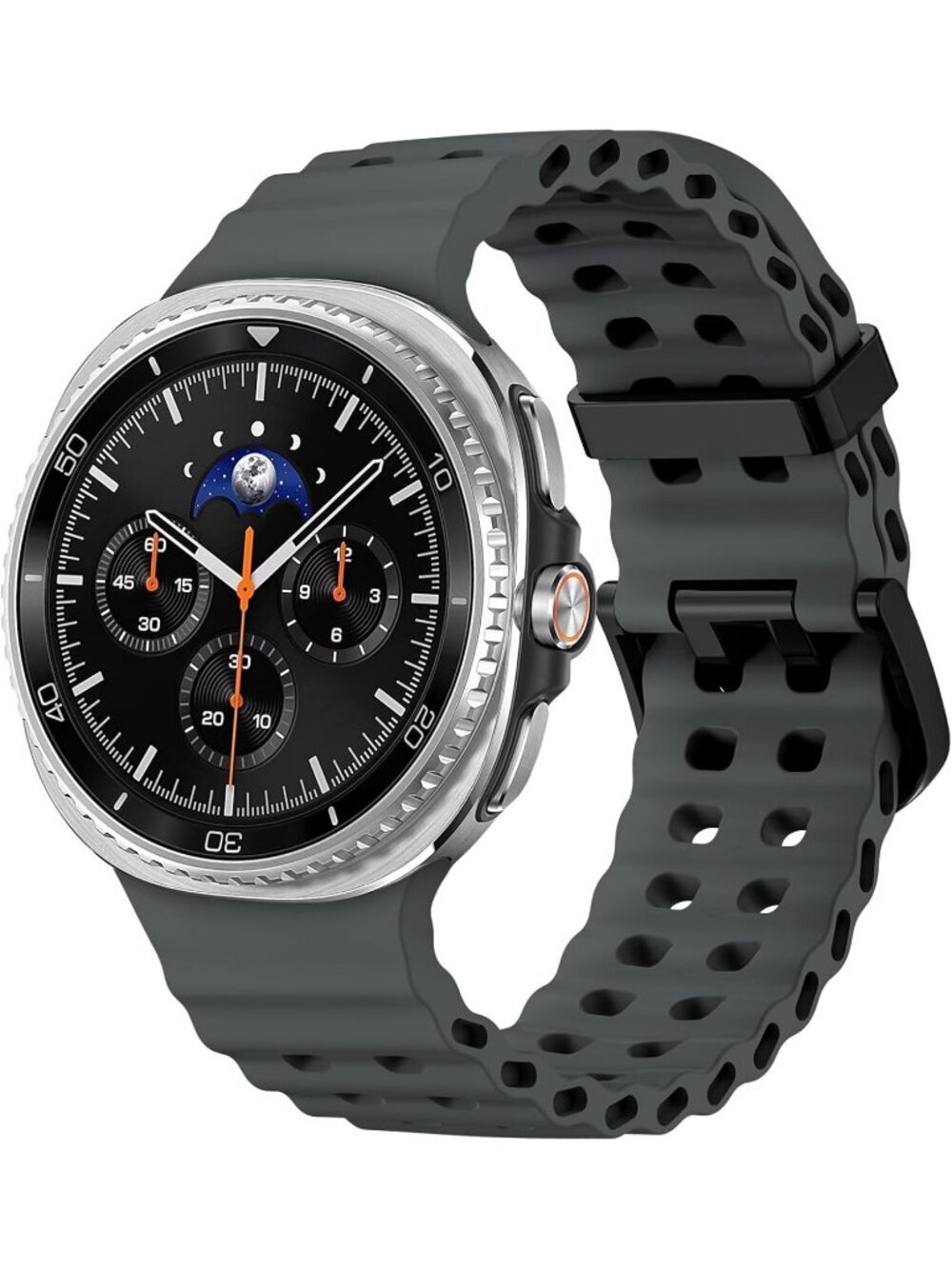 Unisex Grey Analog Quartz Breathable Marine Replacement Samsung Galaxy Watch